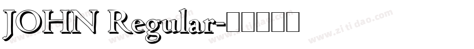 JOHN Regular字体转换